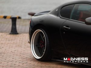 Maserati GranTurismo Custom Wheels - VWS-3 by Vossen - Satin Black/ Matte Silver Barrel